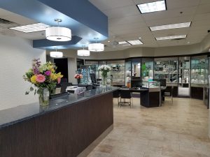 Accent Eye Care front desk and optical  